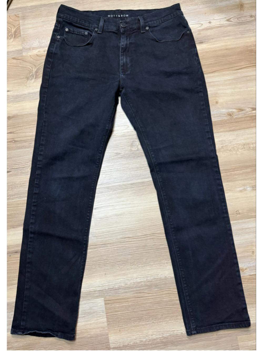Mott & Bow black slim fit stretch denim jeans sz 32x30